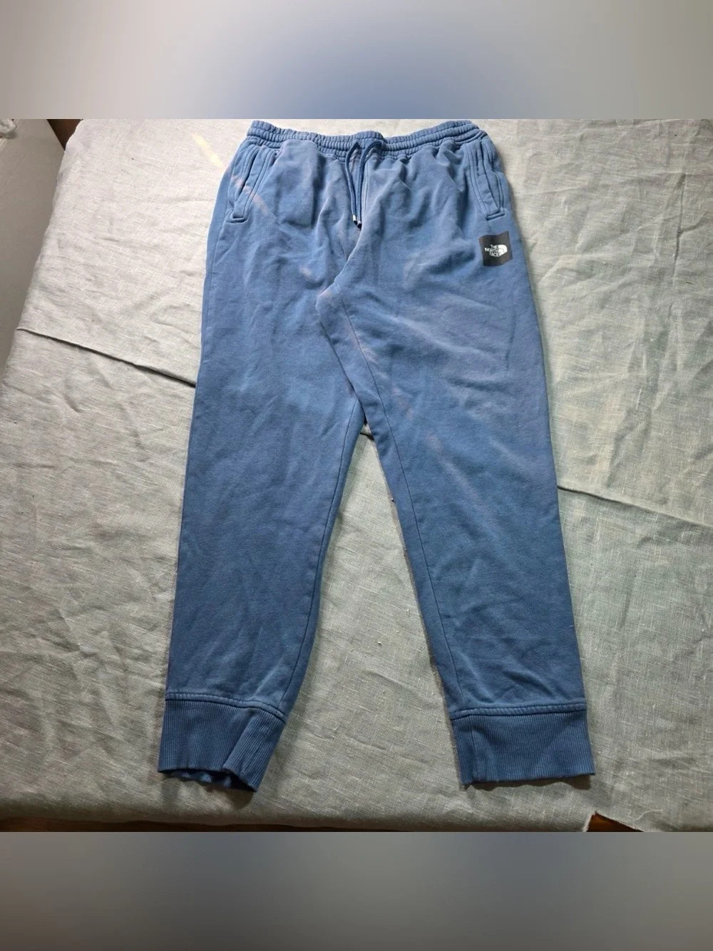The North Face Sweatpants Mens Size M Medium Blue Joggers Fleece